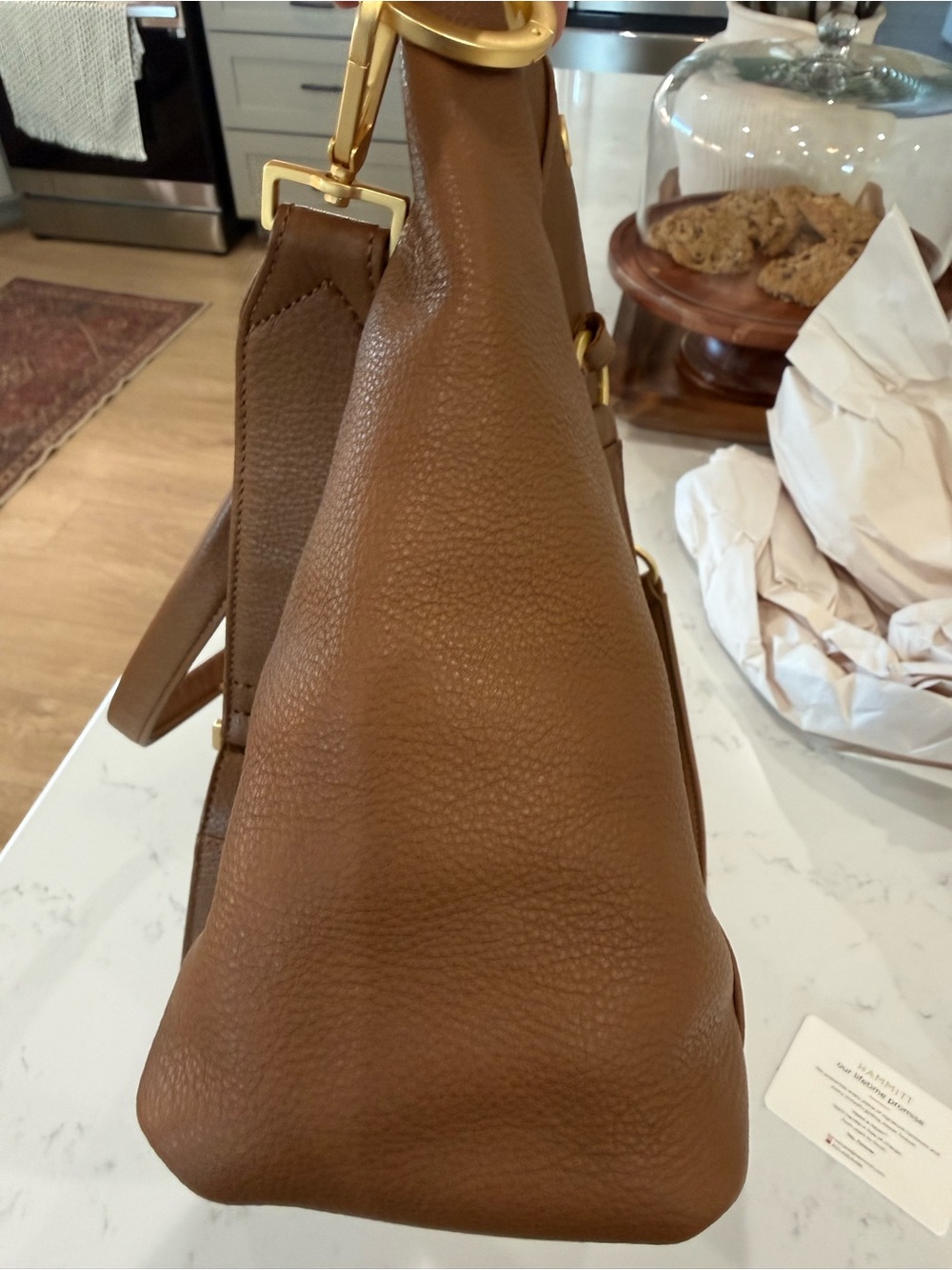 Hammitt Daniel Large in Mahogany Pebble - Picture 11 of 16